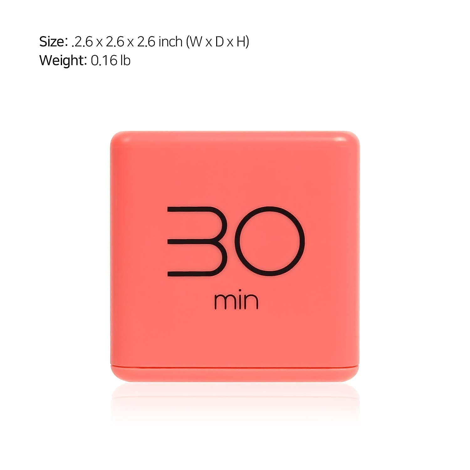 mooas Cube Timer Coral (10, 30, 50 and 60 Minutes) & Violet (5, 10, 20 and 30 Minutes) & Mint (1,3,5 and 10 Minutes) Bundle, Timer for Studying, Cooking, Workout, Kidstimer