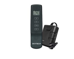 skytech 1410t/lcd timer control (sky-1410t-lcd-a) fireplace-remotes-and-thermostats, black