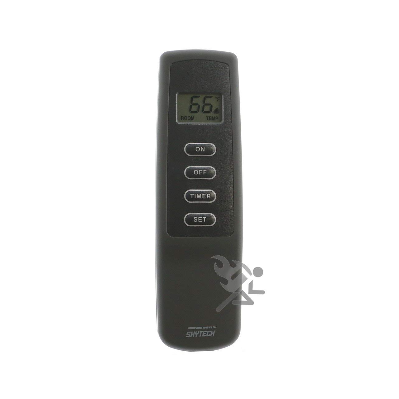 SkyTech 1410T/LCD Timer Control (SKY-1410T-LCD-A) Fireplace-remotes-and-thermostats, Black