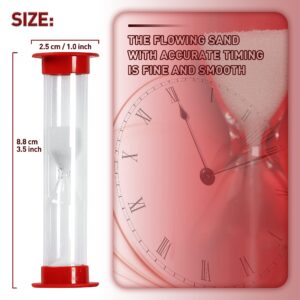 PROLOSO 30 Sec Sand Timer Hourglass Sandglass Clock Countdown Bulk Toy Set Timers for Kids Games Classroom School Prize Party Favors Pack of 20 (White Sand)