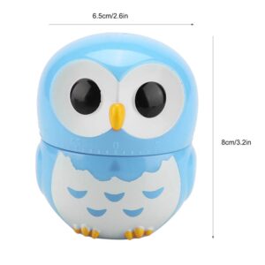 Cooking Timer, Cute Owl Shape Timer, 1-55 Minutes Kitchen Timer Egg Timer Loud Alarm Mechanical Timer for Baking Frying Cooking Eggs Cookies Cakes Games Sports(Blue)