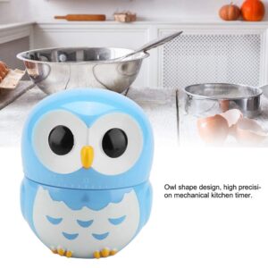 Cooking Timer, Cute Owl Shape Timer, 1-55 Minutes Kitchen Timer Egg Timer Loud Alarm Mechanical Timer for Baking Frying Cooking Eggs Cookies Cakes Games Sports(Blue)