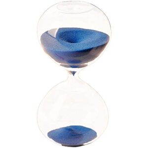 gracesdawn super beautiful transparent glass hourglass blue sand timer 15 minutes a nice gift