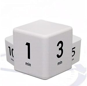 joyit cube timer 1, 3, 5 and 10 minutes countdown timer, kitchen timer, outdoor timer, workout timer
