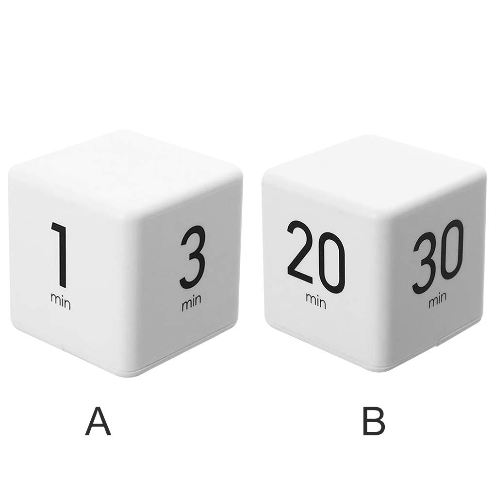 JOYIT Cube Timer 1, 3, 5 and 10 Minutes Countdown Timer, Kitchen Timer, Outdoor Timer, Workout Timer