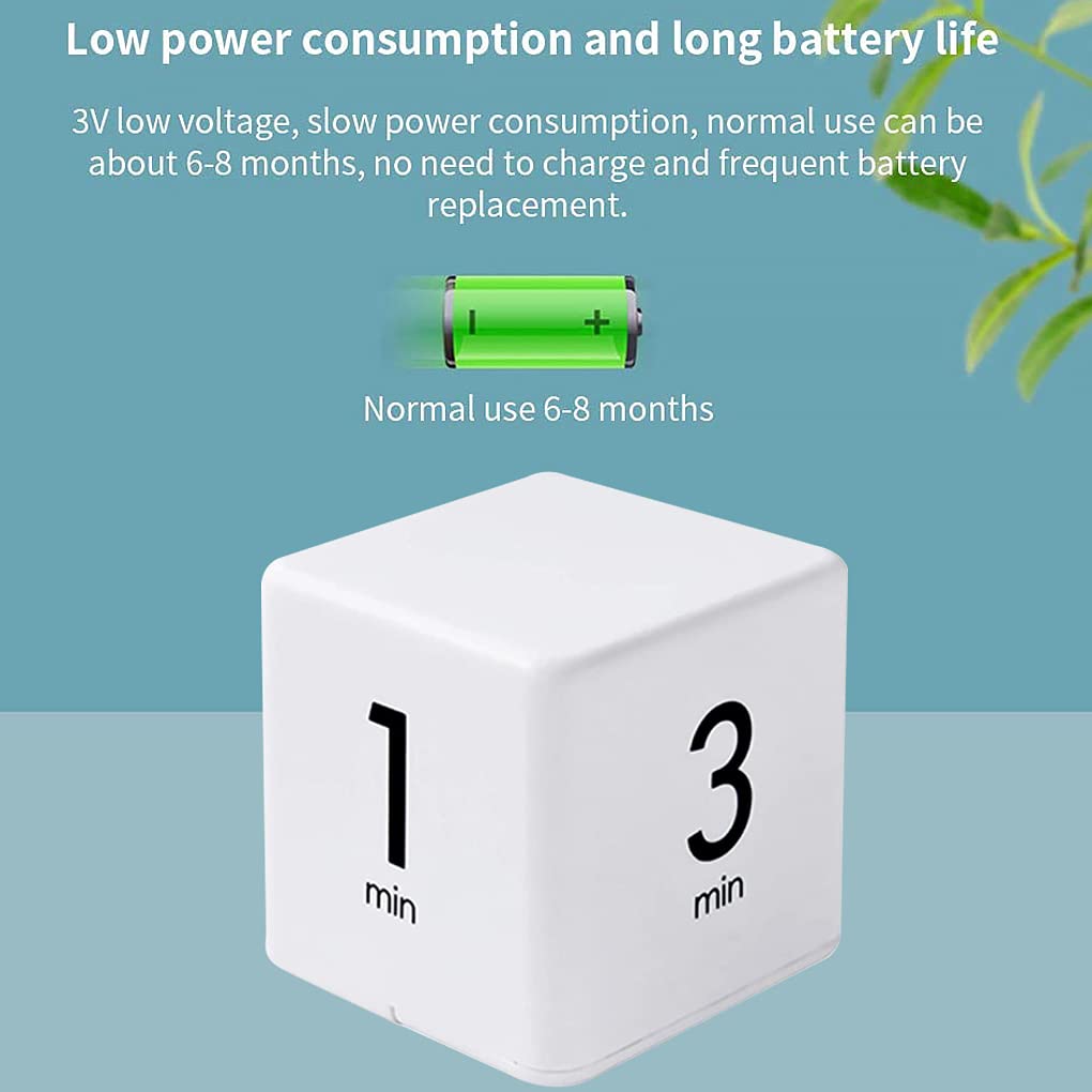 JOYIT Cube Timer 1, 3, 5 and 10 Minutes Countdown Timer, Kitchen Timer, Outdoor Timer, Workout Timer