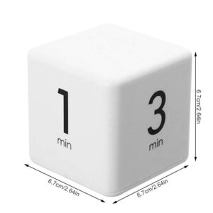 JOYIT Cube Timer 1, 3, 5 and 10 Minutes Countdown Timer, Kitchen Timer, Outdoor Timer, Workout Timer