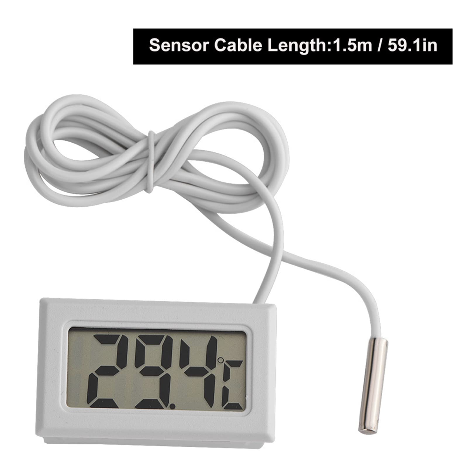 Mini LED Digital Temperature Meter Display Probe Digital Sensor LCD Thermometer for Refrigerator, Refrigeration Machine