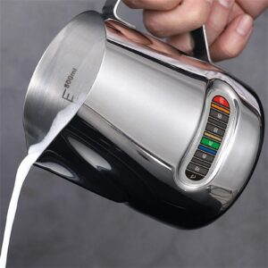 5 Pieces Color Changing Temperature Tag for Metal Milk Jugs - 0℃-70℃ Cup Kettle Temperature Tester - Indicates Ideal Milk Coffee Water Temperature