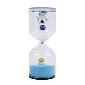 falytemow 30 minutes outer space astronauts hourglass sand timer hourglass sand timer (blue)