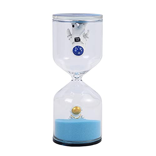 Falytemow 30 Minutes Outer Space Astronauts Hourglass Sand Timer Hourglass Sand Timer (Blue)