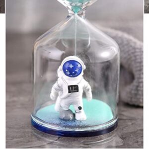 Falytemow 30 Minutes Outer Space Astronauts Hourglass Sand Timer Hourglass Sand Timer (Blue)