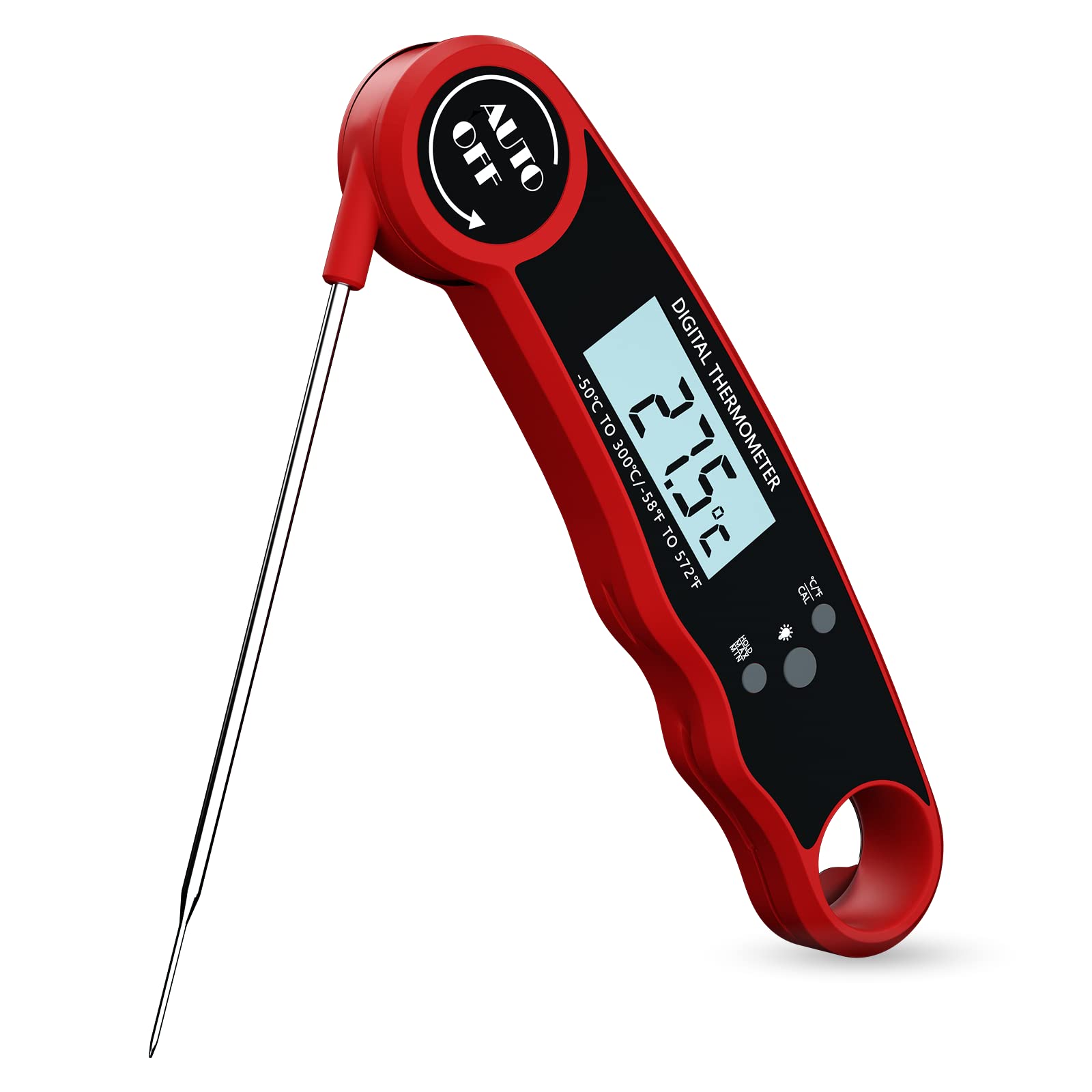 Instant Read Meat Thermometer - The Best Waterproof Thermometer with Backlight & Calibration. A Digital Hand Tool for Men & Women in The Kitchen, for Outdoor Grilling and BBQ!