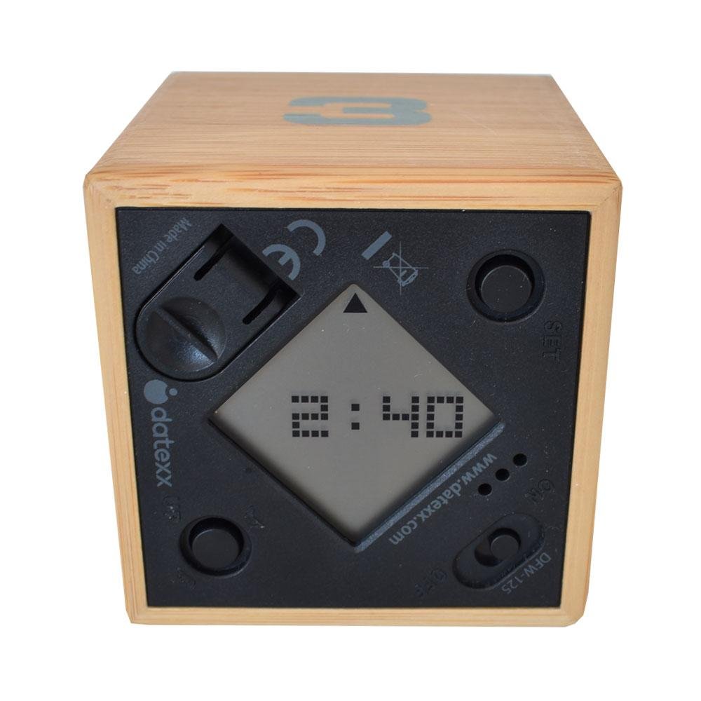 The Miracle TimeCube Timer, Natural Bamboo Wood, 1,2,3 and 4 Minutes, for Time Management, Kitchen Timer, Kids Timer, Workout Timer