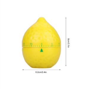 Jadeshay Kitchen Timer, Lemon Shape Mechanical Timer Manual Counters Kitchen Timers for Cooking Timing Tool