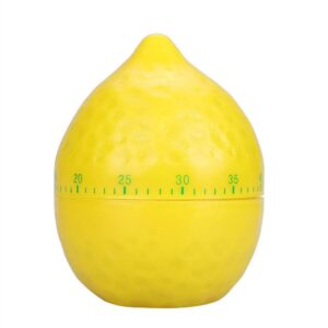 Jadeshay Kitchen Timer, Lemon Shape Mechanical Timer Manual Counters Kitchen Timers for Cooking Timing Tool