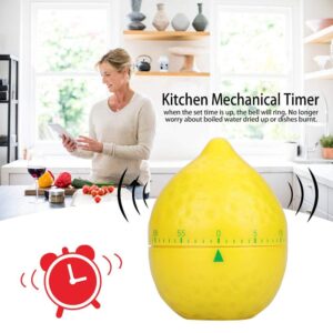 Jadeshay Kitchen Timer, Lemon Shape Mechanical Timer Manual Counters Kitchen Timers for Cooking Timing Tool