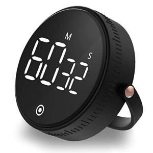 digital kitchen timer for cooking,large led display productivity timer,magnetic countdown timer clock with 3-level volume adjustable for seniors,kids,teachers,classroom,exercise,fitness