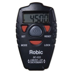 robic sc-522 digital count-up and countdown handheld timer, black (18132)