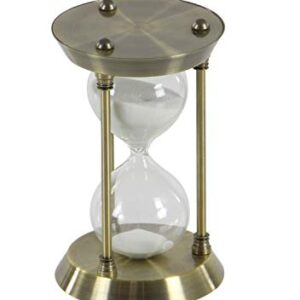 Deco 79 Glam Metal Cylinder Timer, 4" x 4" x 7", Brass