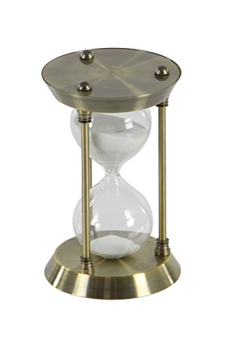 Deco 79 Glam Metal Cylinder Timer, 4" x 4" x 7", Brass