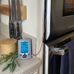 Taylor Instant Read Wired Probe Digital Meat Food Grill BBQ Cooking Kitchen Thermometer White