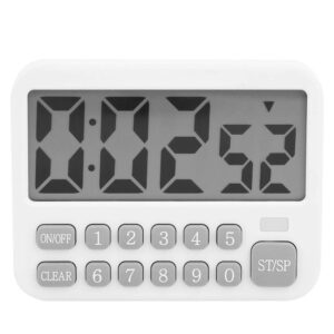 kitchen timer, large screen digital electronic movement timer, portable kitchen time reminder timer for study office, kitchen, gym