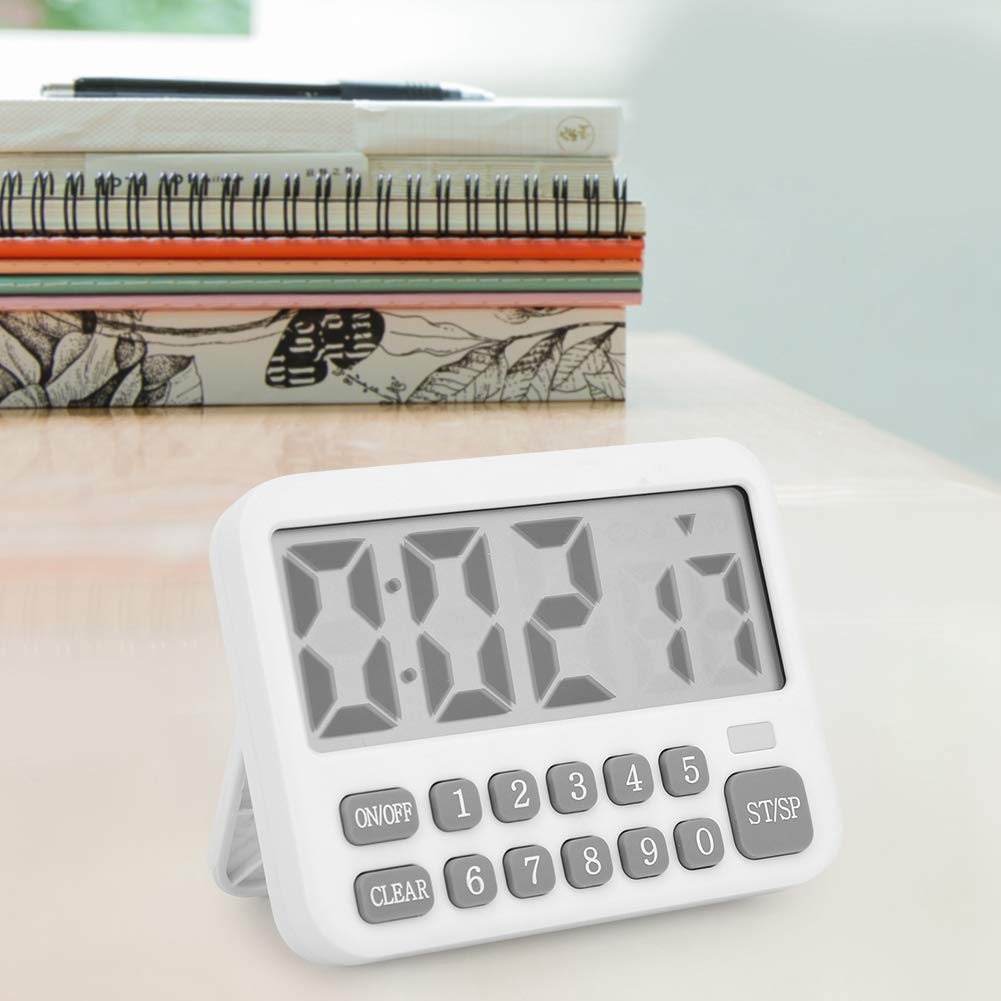 Kitchen Timer, Large Screen Digital Electronic Movement Timer, Portable Kitchen Time Reminder Timer for Study Office, Kitchen, Gym