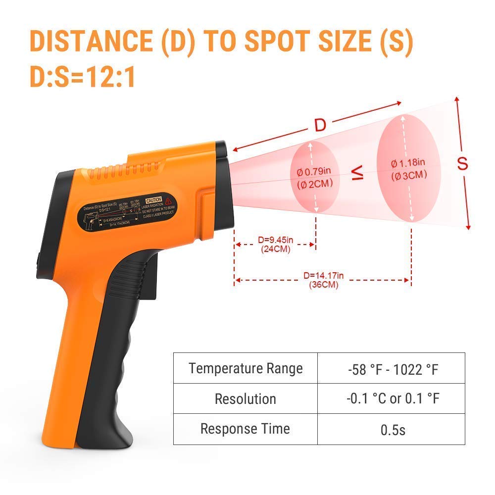 ThermoPro TP16 Cooking Thermometer+ThermoPro TP30 Digital Infrared Thermometer