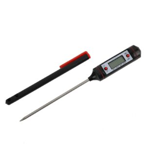 probe digital thermometer,instant read cooking thermometer,food electronic temperature gauge tester,fahrenheit and celsius degree display switch,high accuracy,for bbq food liquid meat temperature test