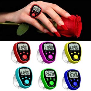 Youngy 5 Channel Finger Counter LCD Electronic Digital Chanting Counters Tally Counter