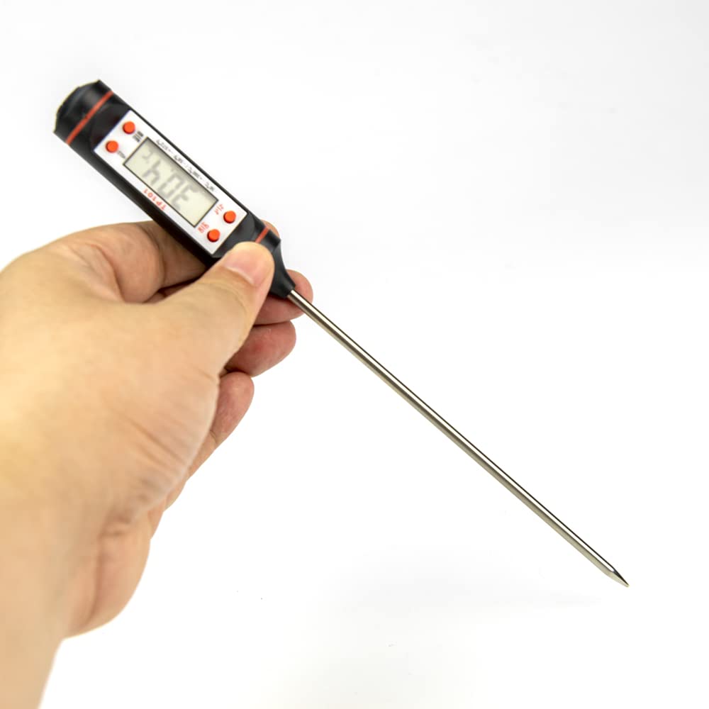 Sepa Sport Large Meat, Food & Liquid Thermometer,Fast Precise Digital Screen with 5.7 Inches Stainless Steel Probe Perfect for Any Cooking, Deep Fry, BBQ Grilling, Turkey Roasting Or Meat. (TP101)