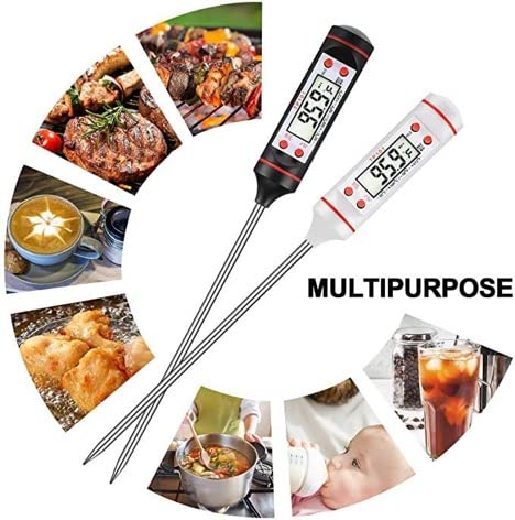 Sepa Sport Large Meat, Food & Liquid Thermometer,Fast Precise Digital Screen with 5.7 Inches Stainless Steel Probe Perfect for Any Cooking, Deep Fry, BBQ Grilling, Turkey Roasting Or Meat. (TP101)