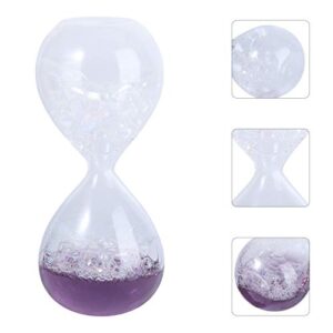 UPKOCH Hour Glass Timer- Ornament Desk Classroom Foam Sandglass Mins/Hourglass Play Home Sensory Dream Glass Mixed Covered Birthday Bedroom for Oil Clock Singing Bubble Water Wiggler