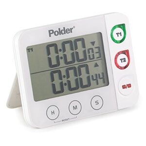 polder tmr-993-90 dual timer, white