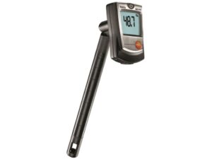 testo 0560 6054 digital humidity stick with wet bulb, 0 to 100 percent rh range