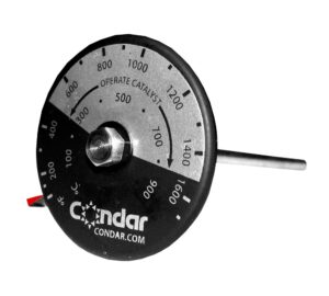 condar dutchwest stove catalytic probe thermometer (3-142) 7/8 inch probe.