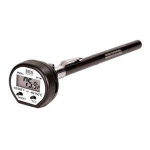 bios thermor dt130 food thermometer, standard, black