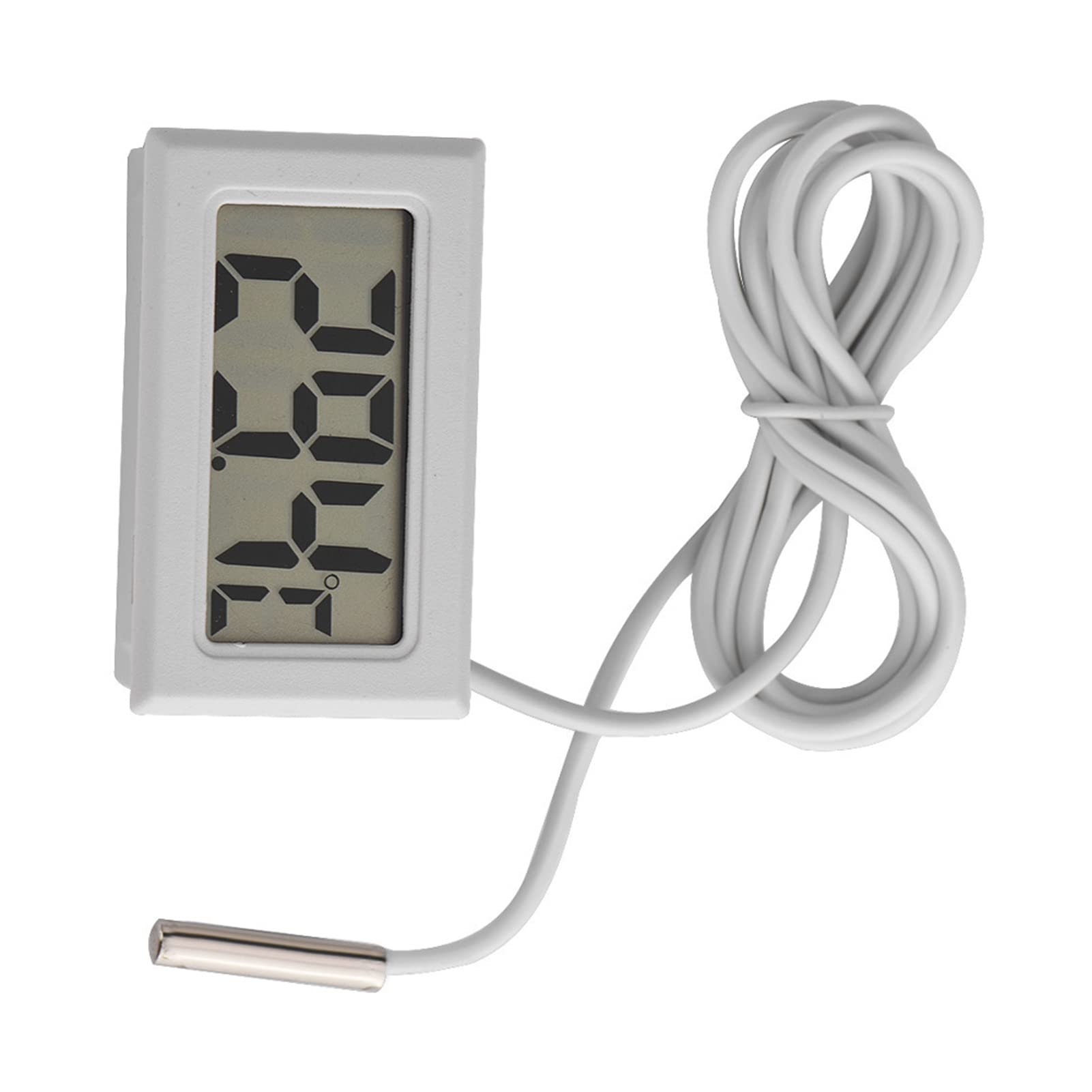 Refrigerator Fridge Thermometer, Mini LED Display Digital Temperature Meter Probe Sensor Digital LCD Thermometer