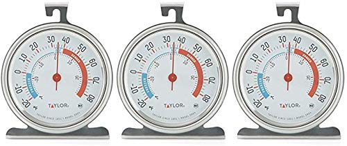 Taylor Classic Series Large Dial Fridge/Freezer Thermometer - 3 Pack