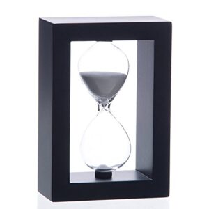 Bellaware 60 Minutes Hourglass, Wood Sand Timer