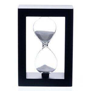 Bellaware 60 Minutes Hourglass, Wood Sand Timer