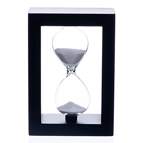 Bellaware 60 Minutes Hourglass, Wood Sand Timer