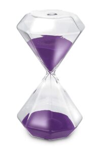 gracesdawn diamond glass hourglass purple sand 30 minutes with