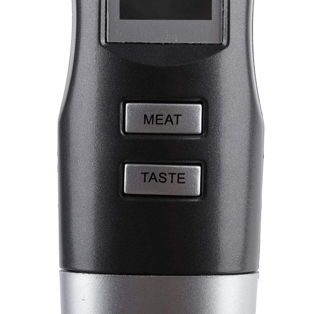 Digital Meat Thermometer Fork, Cooking Instant Read Temperature Fork with LCD Display Sound Alarm Grilled Food Probe Gadgets Wireless for Outside Candy Oven BBQ Grill Liquids Beef Steak Pork Chicken