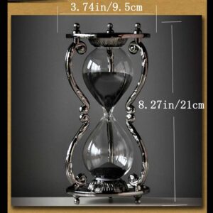 Grehge ative Hourglass Sand Timer - 30 Minute, Unique Vintage 12 Constellations Metal Art Hour Glass for Office Desk Home Decor (Scorpio)