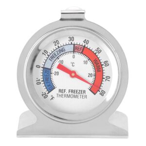 stainless steel large dial freezer refrigerator thermometer temperature gauge tool kitchen tool accessory