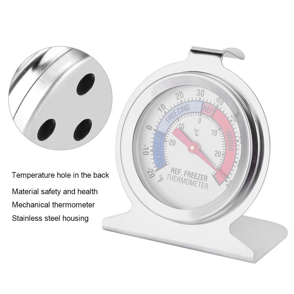 Stainless Steel Large Dial Freezer Refrigerator Thermometer Temperature Gauge Tool Kitchen Tool Accessory