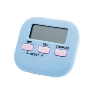 kitchen timer time management clear sound modern manual countdown cooking shower study stopwatch sky blue