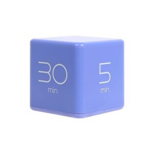 mooas Cube Timer Coral (10, 30, 50 and 60 Minutes) & Violet (5, 10, 20 and 30 Minutes) Bundle, Timer for Studying, Cooking and Workout…